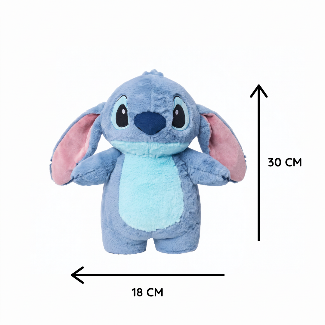Botella de agua caliente con funda de peluche