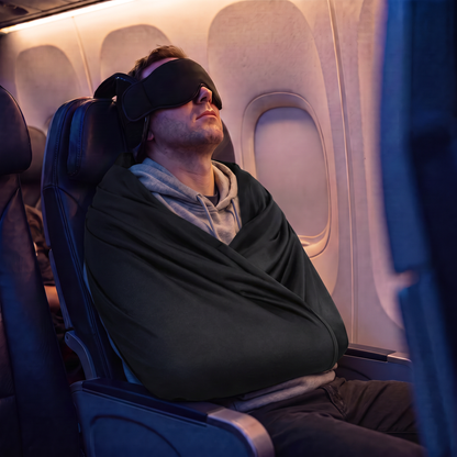 Schmerzfrei schlafen im Sitzen – 3-in-1 Reiseset