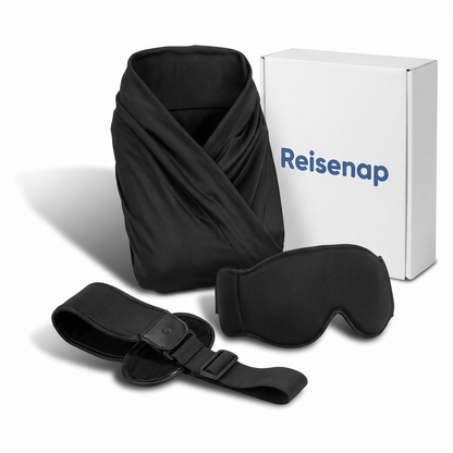 Schmerzfrei schlafen im Sitzen – 3-in-1 Reiseset